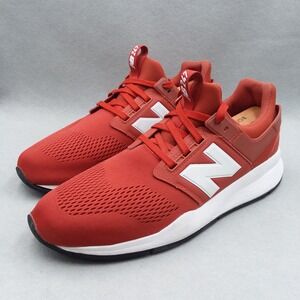 New Balance 247 Revlite Red White Sneakers Men's‎ Size 12 Running Shoes